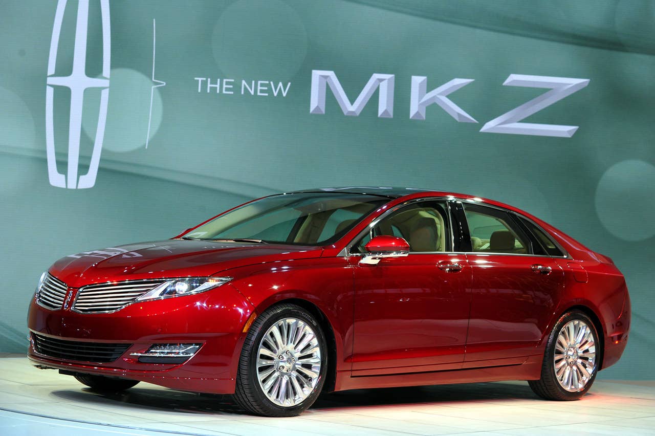 NEW YORK, NY., April 4, 2012--Lincoln shows the first of a new range of products with the introduction the all new 2013 MKZ at the New York International Auto Show. Photo by: Sam VarnHagen/Ford Motor Co.