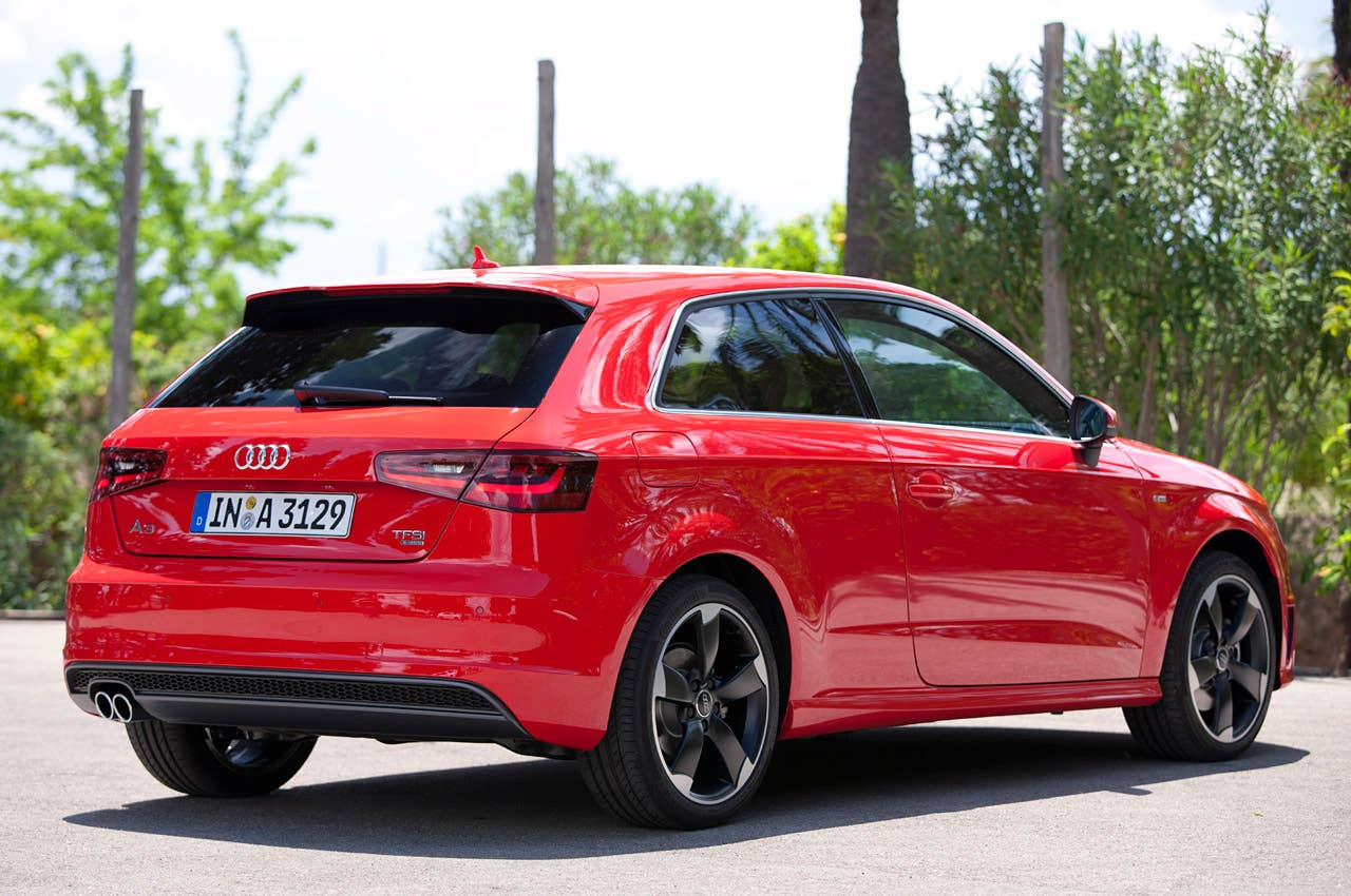 2013 Audi A3 rear 3/4 view