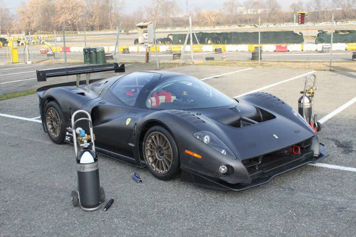 Glickenhaus Ferrari P4/5 Competizione getting prepped