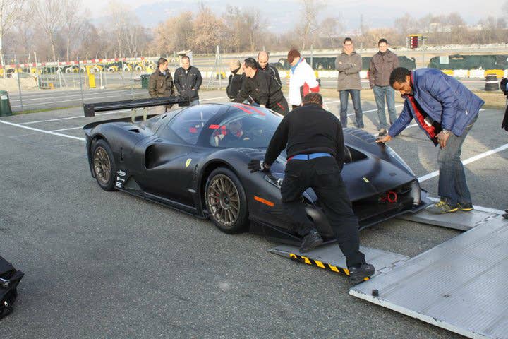 Glickenhaus Ferrari P4/5 Competizione at the track