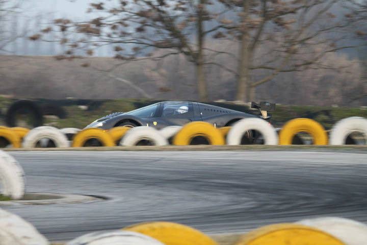 Glickenhaus Ferrari P4/5 Competizione on track