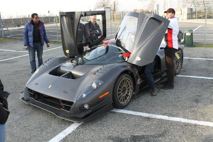 Glickenhaus Ferrari P4/5 Competizione at the track