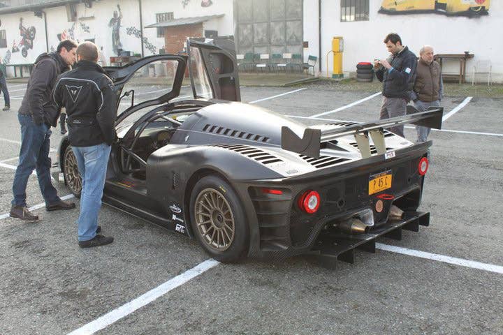 Glickenhaus Ferrari P4/5 Competizione at the track