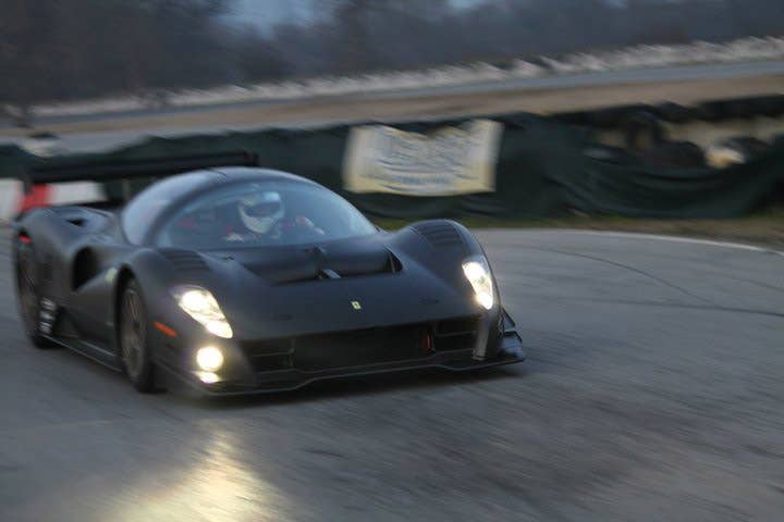 Glickenhaus Ferrari P4/5 Competizione on track