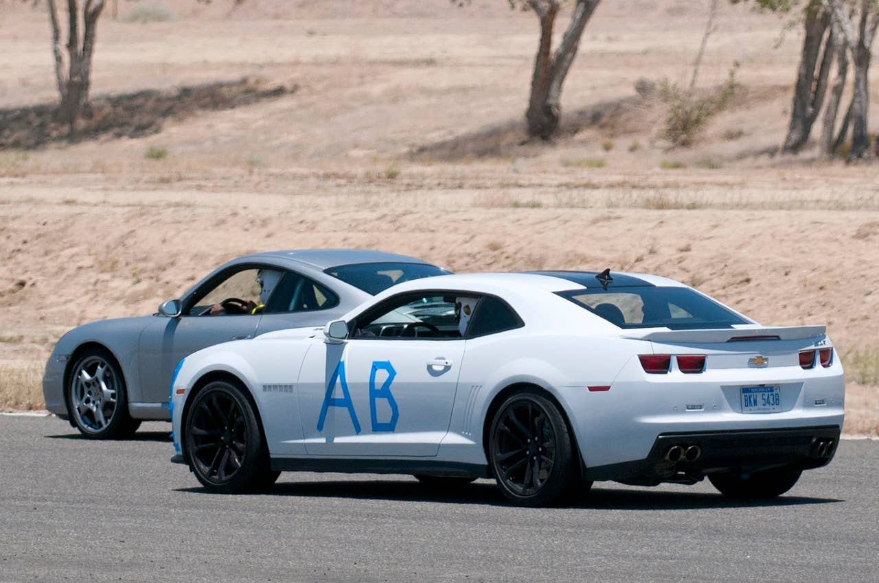 2012 Chevrolet Camaro ZL1 on track