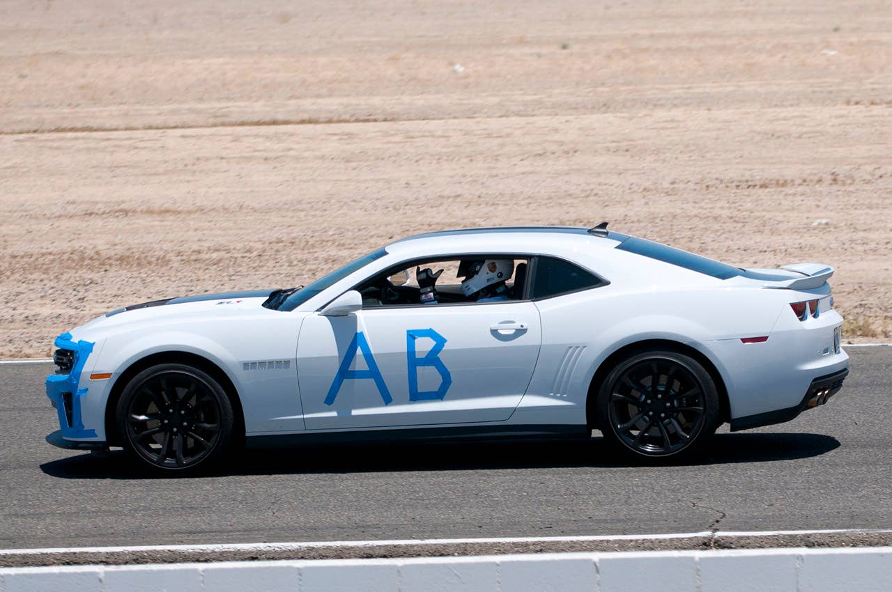 2012 Chevrolet Camaro ZL1 on track