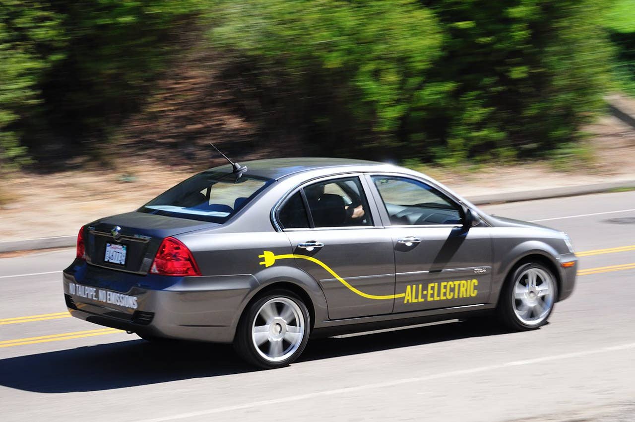 2012 Coda Sedan driving