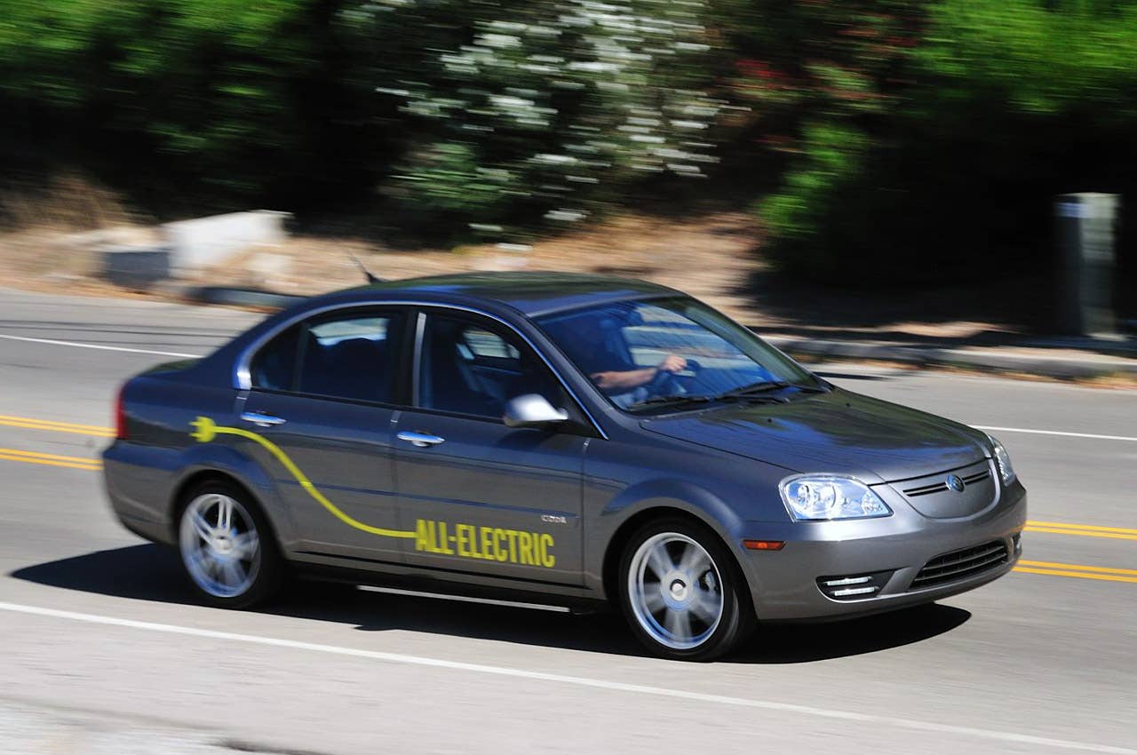 2012 Coda Sedan driving