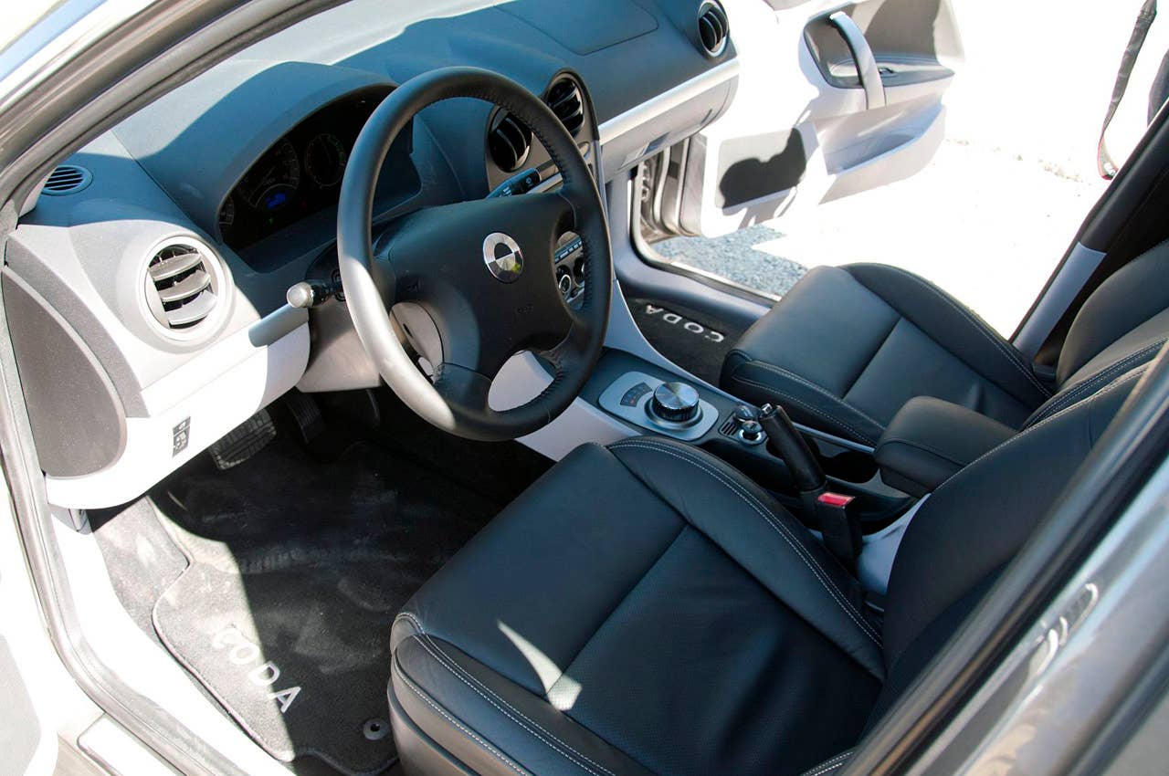 2012 Coda Sedan interior