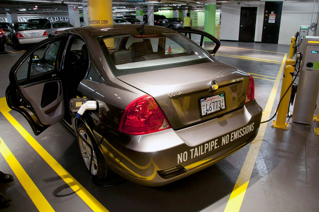 2012 Coda Sedan charging station