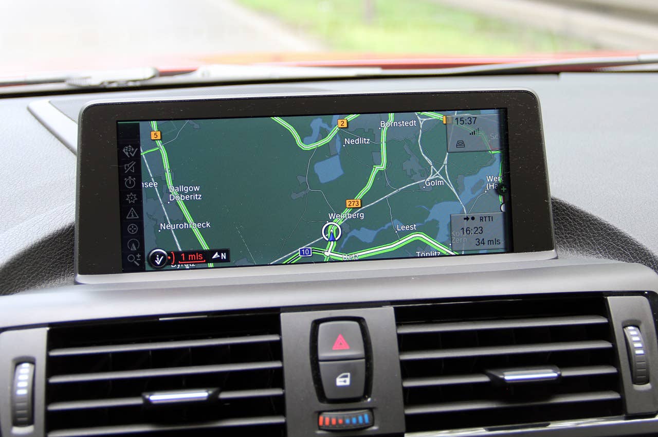 2012 BMW 1 Series Five-Door navigation system