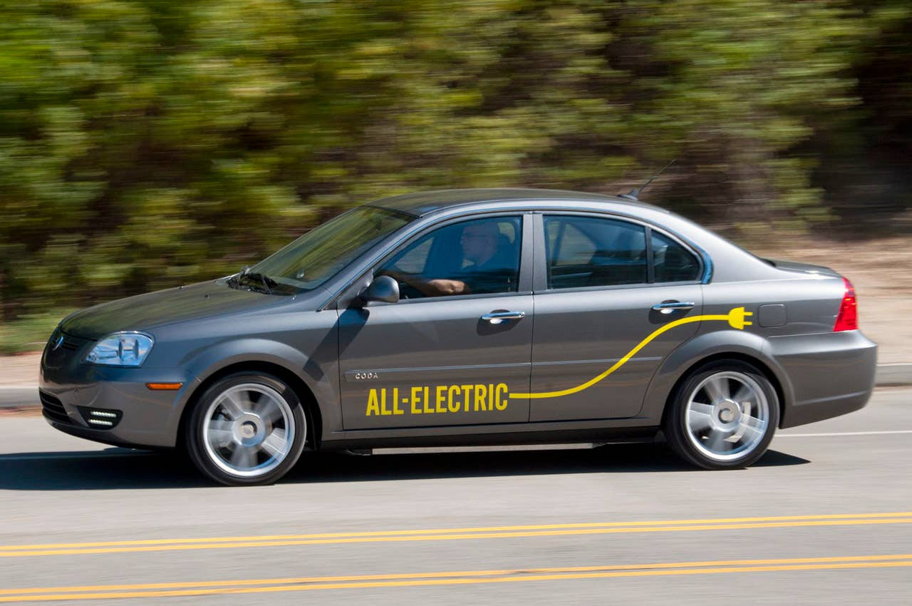 2012 Coda Sedan driving