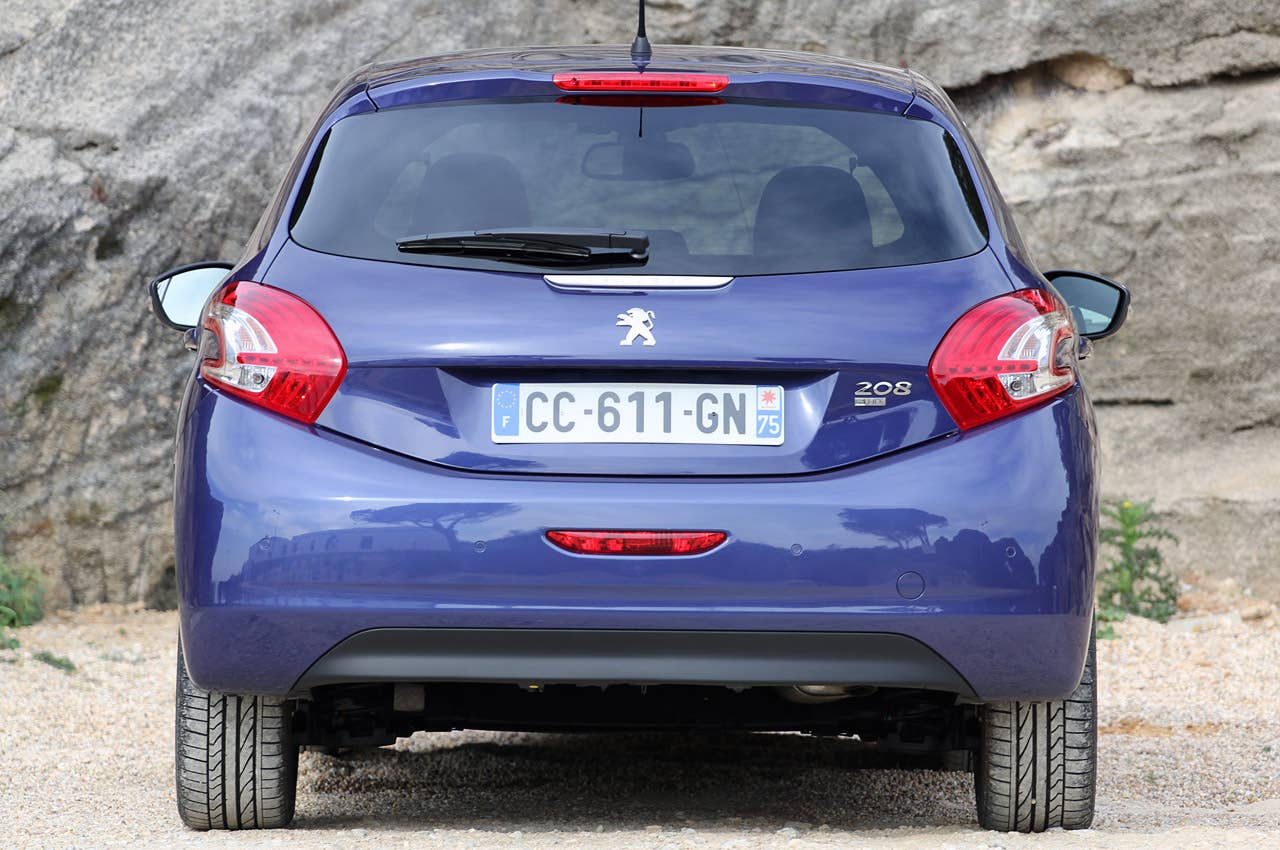 2012 Peugeot 208 rear view