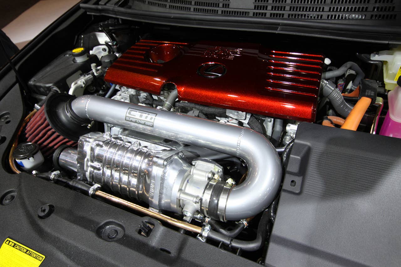 Fox Marketing Supercharged Lexus CT-200h engine
