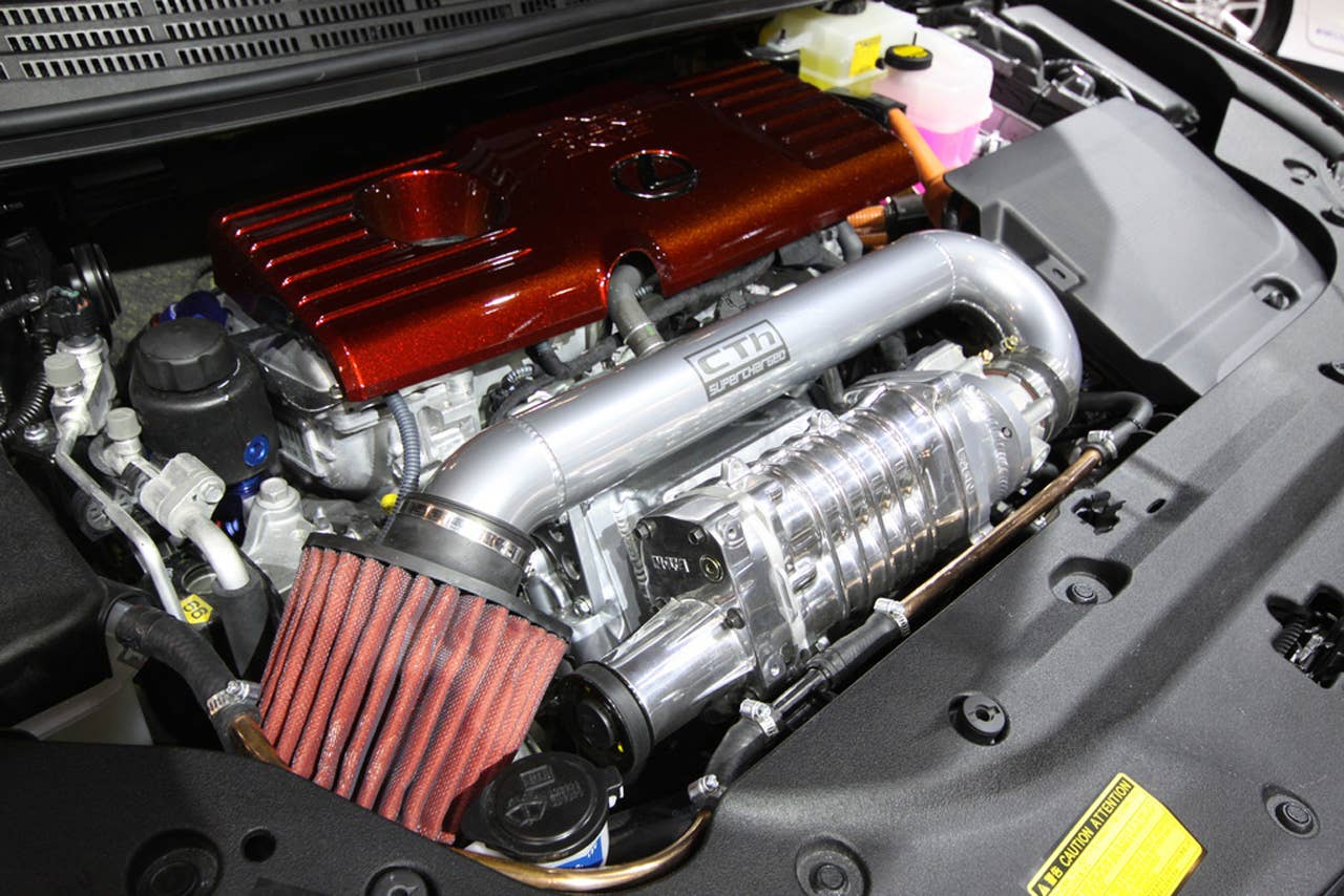 Fox Marketing Supercharged Lexus CT-200h engine