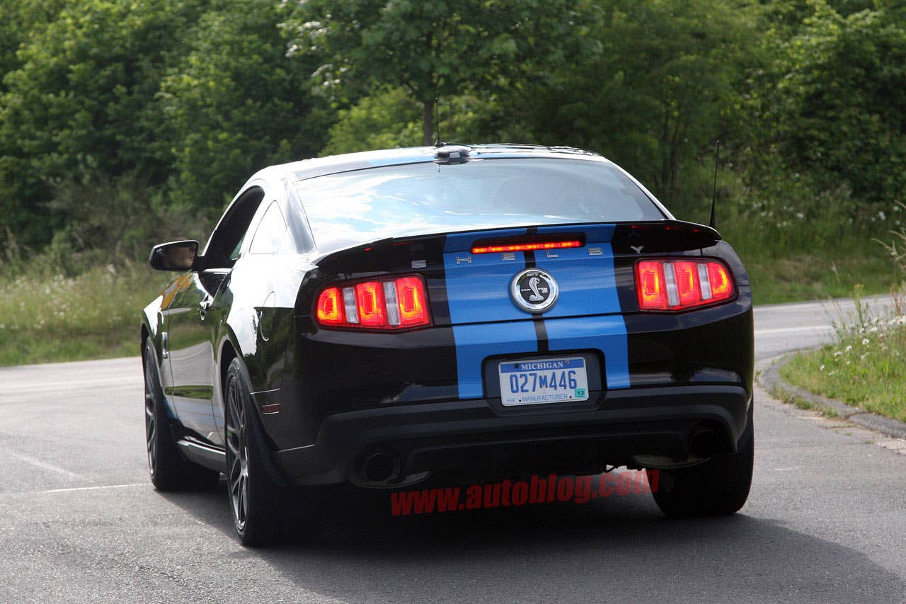 Ford Mustang Shelby GT500 Spy Shots rear