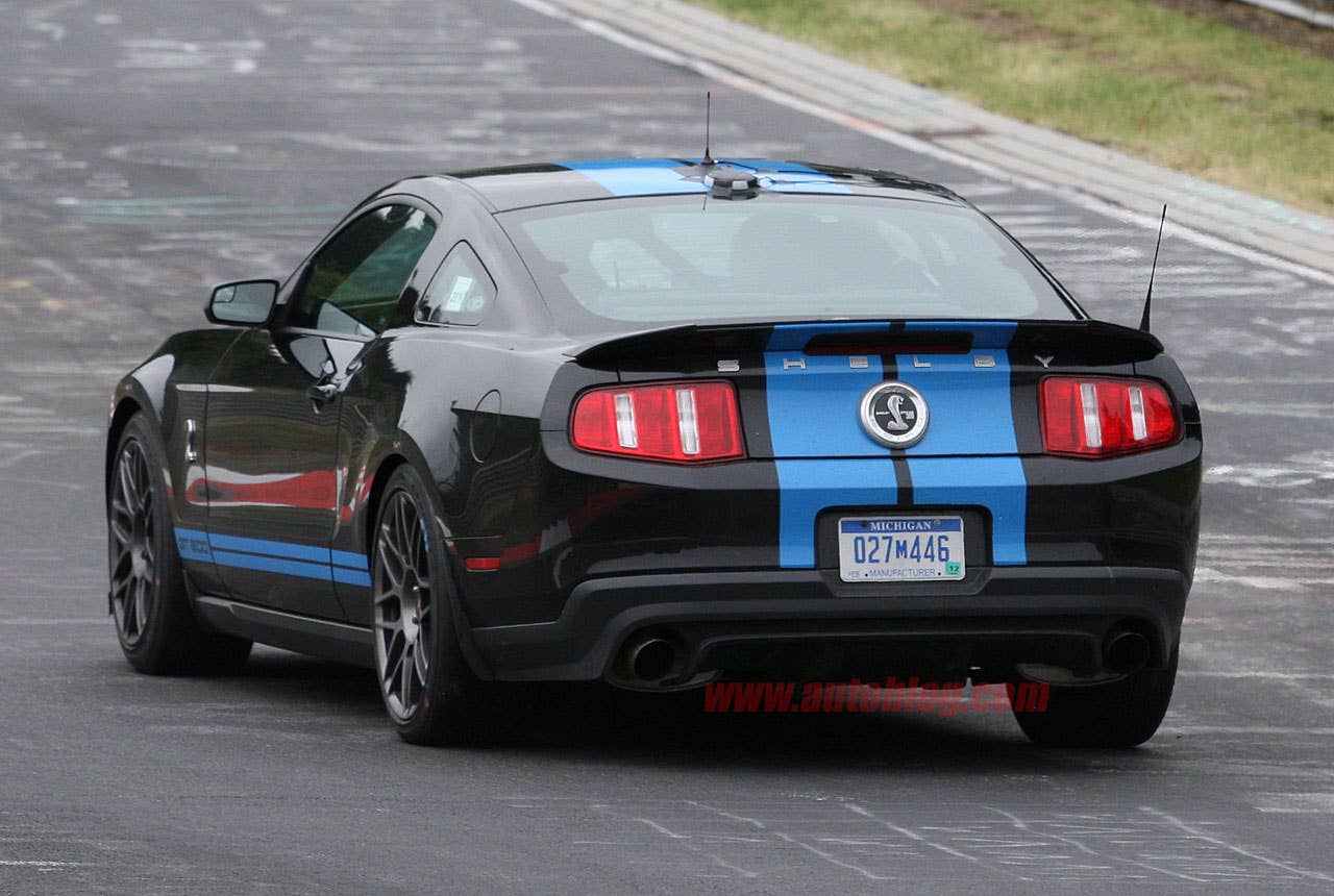 Ford Mustang Shelby GT500 Spy Shots rear 3/4