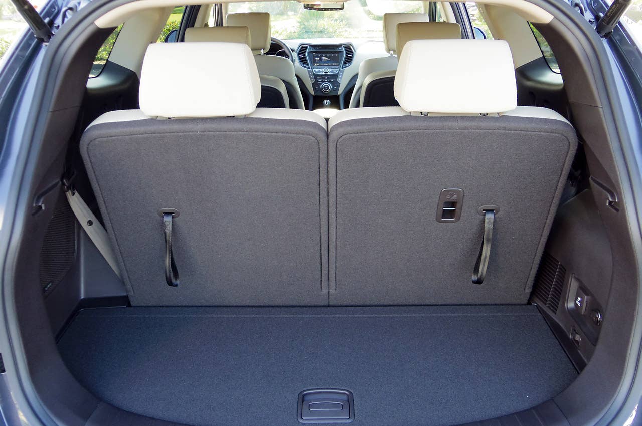 2013 Hyundai Sante Fe rear cargo area
