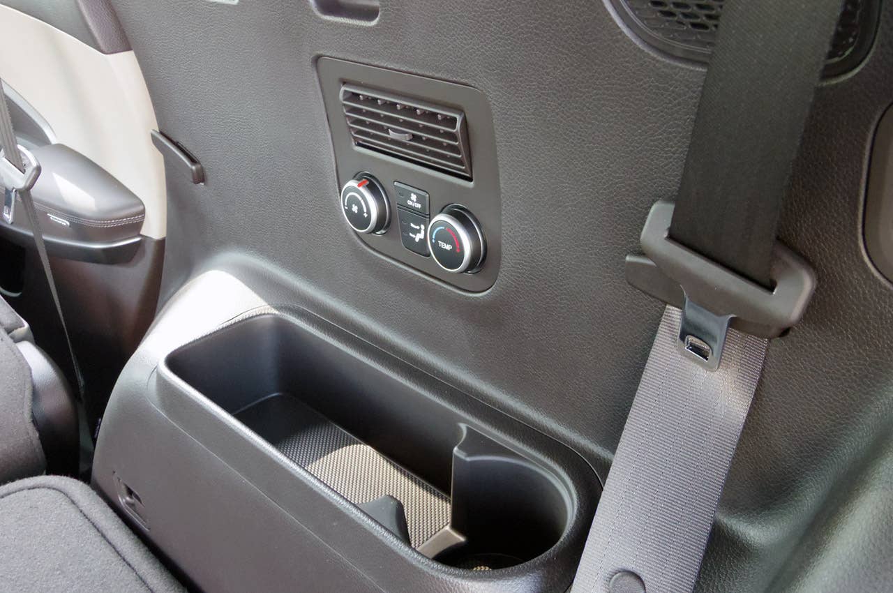 2013 Hyundai Sante Fe third row climate controls