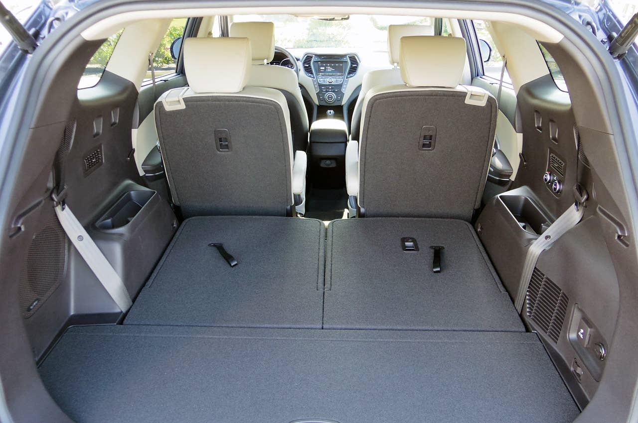 2013 Hyundai Sante Fe rear cargo area