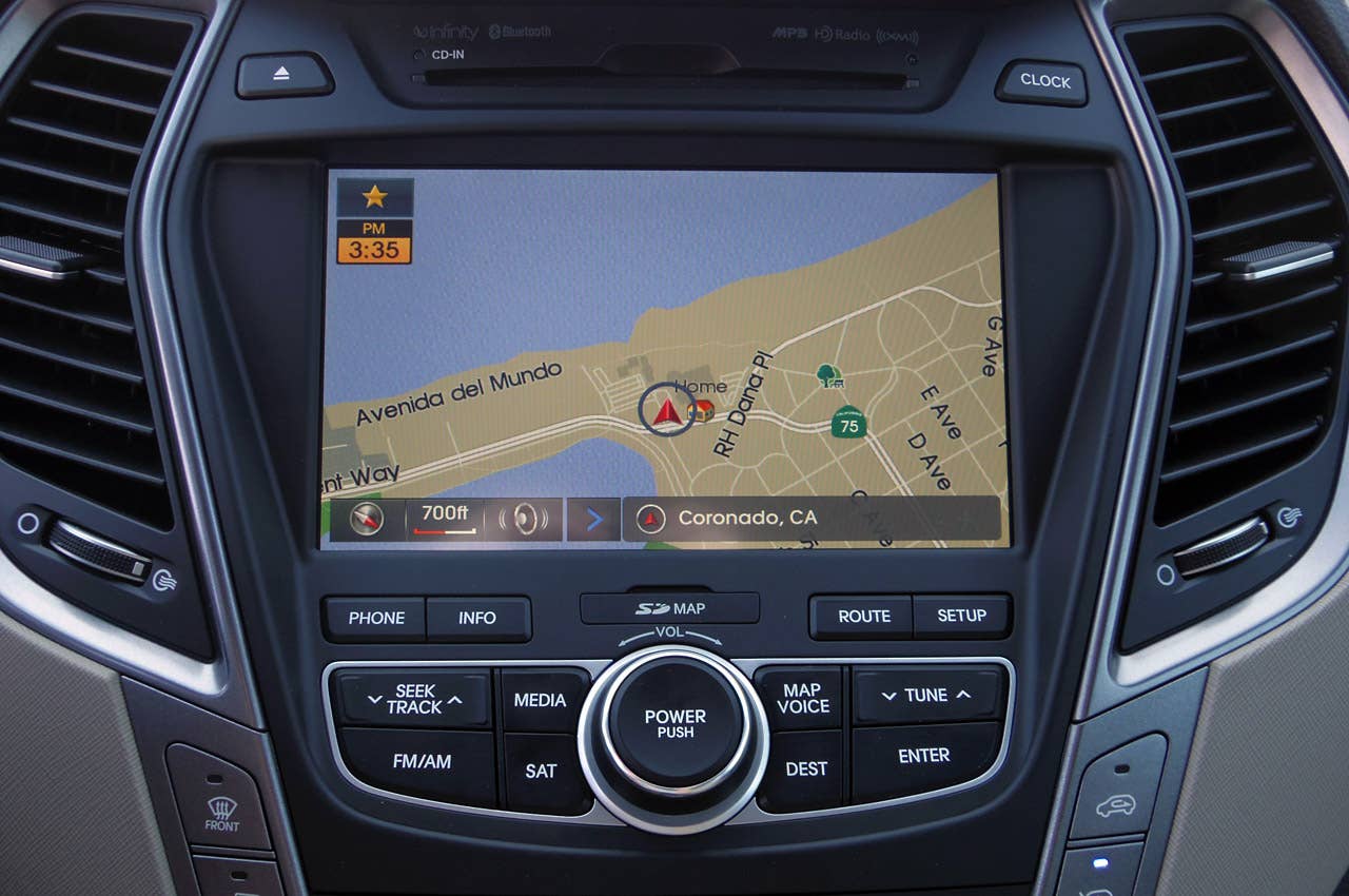 2013 Hyundai Sante Fe instrument panel