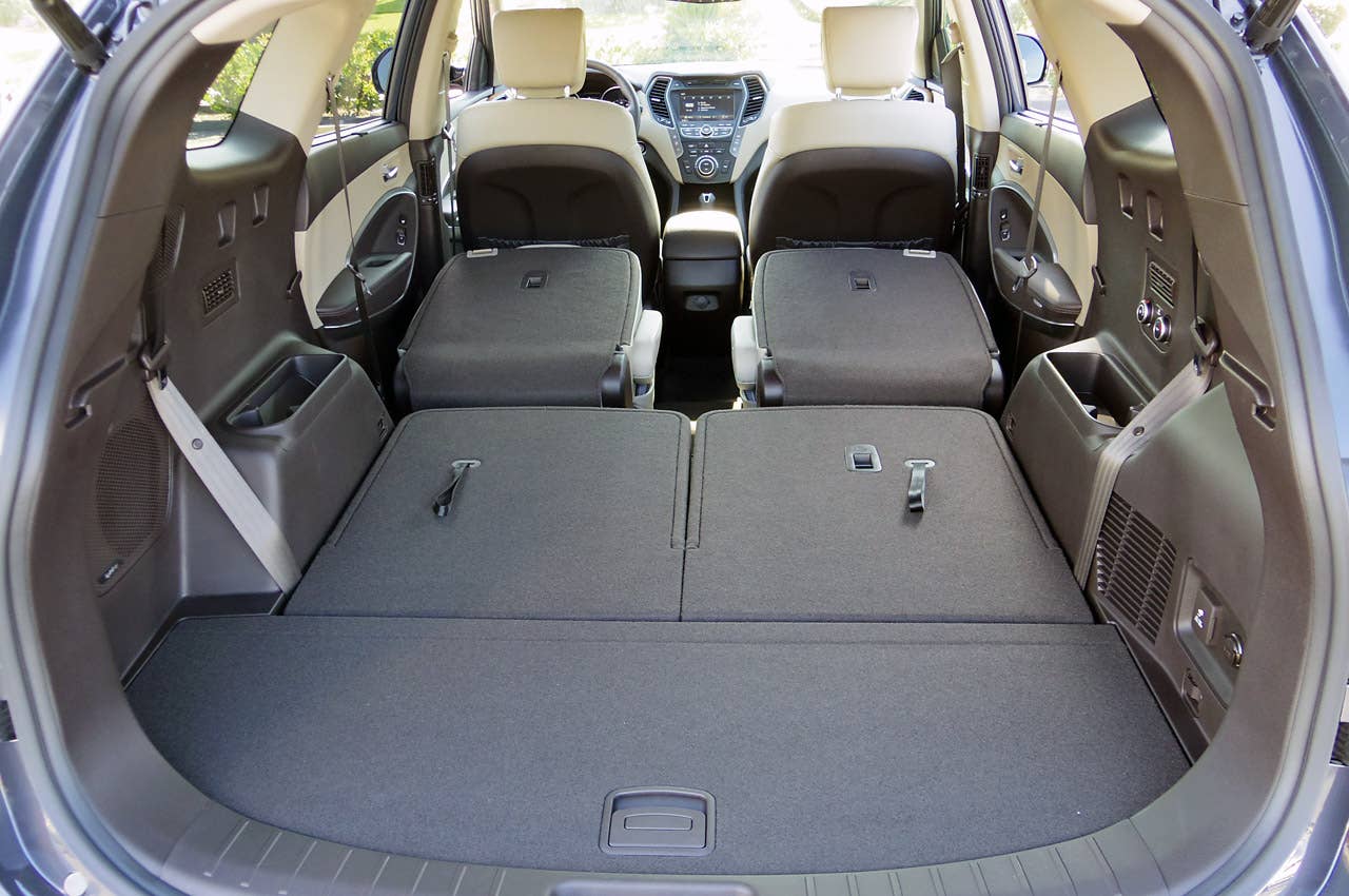 2013 Hyundai Sante Fe rear cargo area
