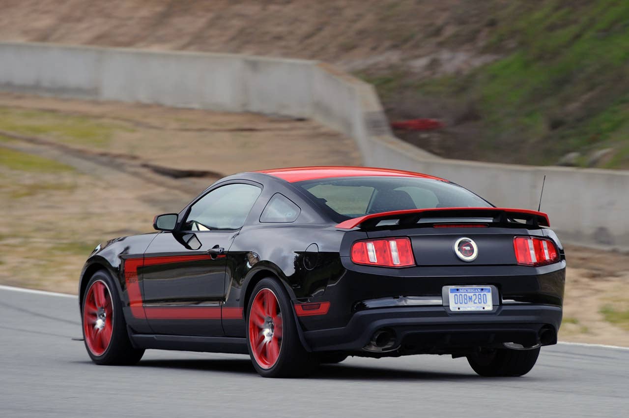 2012 Ford Mustang Boss 302 Laguna Seca on track