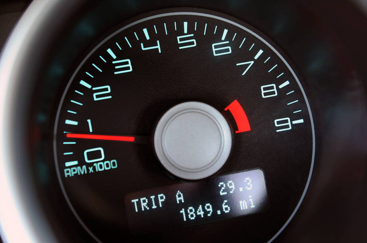 2012 Ford Mustang Boss 302 Laguna Seca tachometer