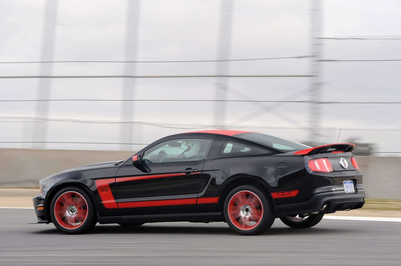2012 Ford Mustang Boss 302 Laguna Seca on track