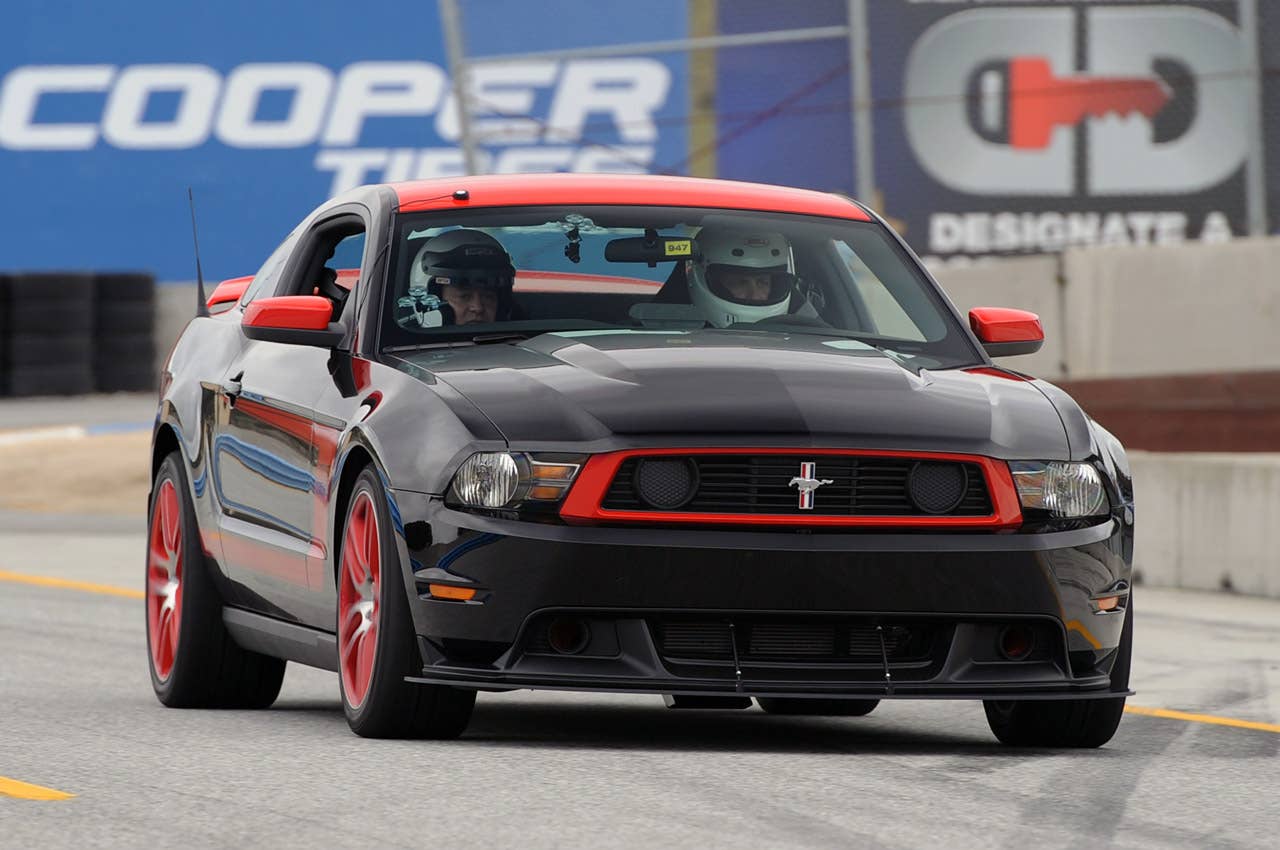 2012 Ford Mustang Boss 302 Laguna Seca on track