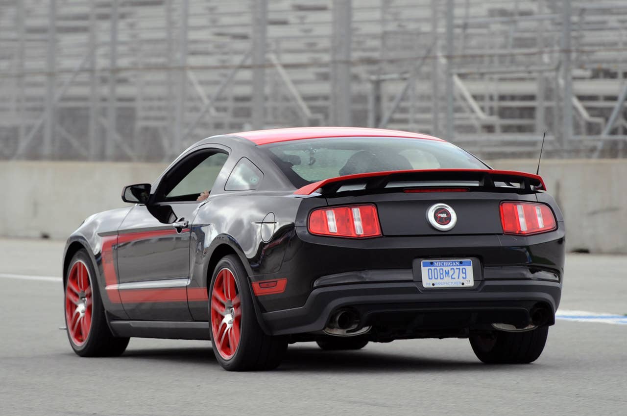 2012 Ford Mustang Boss 302 Laguna Seca on track