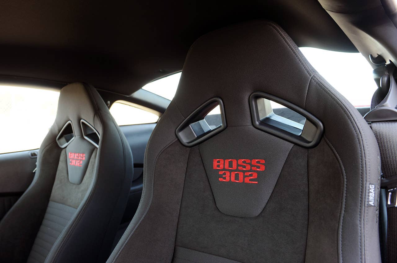 2012 Ford Mustang Boss 302 Laguna Seca seats