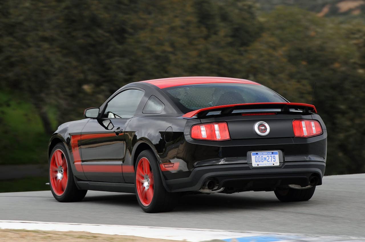 2012 Ford Mustang Boss 302 Laguna Seca on track