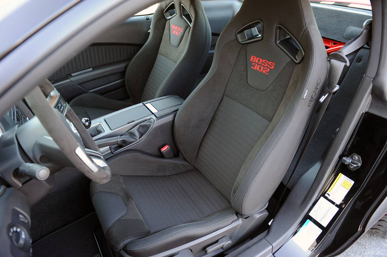 2012 Ford Mustang Boss 302 Laguna Seca seats