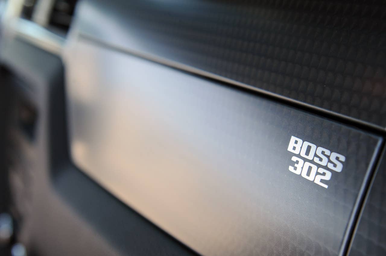 2012 Ford Mustang Boss 302 Laguna Seca dash