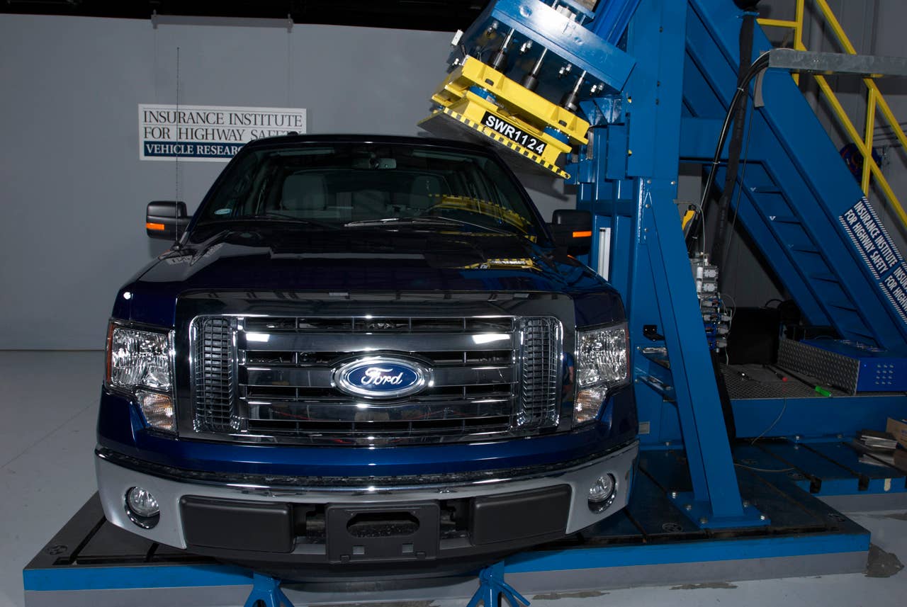 2011 Ford F-150 IIHS Full-Size Pickup Rollover Crash Test