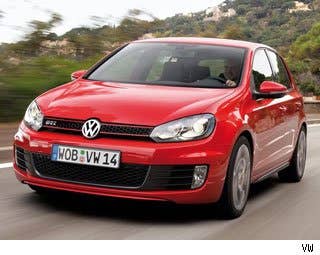 Base MSRP: $23,995 Invoice: $23,035 Fuel Economy: 21 mpg City, 31 mpg Highway  Volkswagen is well on its way to coming back full throttle in the U.S. after declining for many years. The new Jetta and Passat are selling gangbusters. The Touareg SUV is a serious piece of work. The latest incarnation of the Beetle is pure fun, especially in turbo form.  Often looked over by the average carbuyer (but not the aficionado or VW-file) is theGTI. Built on the Golf, this unassuming hatchback is pure fun to drive. It starts at $23,995, we recommend getting the 6-speed manual. The 2.0 liter four cylinder engine rocks and rolls, takes twists and on-ramps with the best cars we drive all year, and all in a package that from the outside says grocery-getter.  The black with red stitching interior is gorgeous and befits the speeds you will be driving. Some of the best seats in the business and all the audio pleasure you could ask for. The plaid cloth seats are a tradition with the GTI and add to the fun and cool quotient.  Seriously, we doubt you will be able to drive any faster in a much more expensive Porsche on U.S. roads, so our advice is to buy the GTI for your daily dose of fun and cool. Pocket the difference from what you would have spent on a Porsche and take a few vacations to Germany to drive on the autobahn.  Research the Volkswagen GTI Volkswagen GTI Photos & Information Volkswagen GTI Best Deals Volkswagen GTI Local Dealer Price Quote