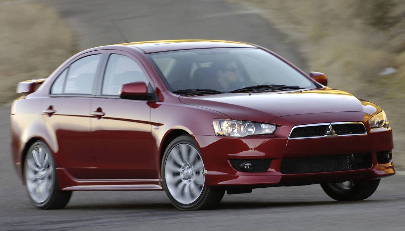 Sticker Price: $17,195 - $28,395 Invoice Price: $16,469 - $27,196 Fuel Economy: 25 mpg City, 34 mpg Highway TheMitsubishi Lancer has hung around for quite some time now, in spite of slow sales and low name recognition. The car can be had in a couple of exciting trims and engine configurations, such as the Ralliart and Evolution, but it's still at the bottom of the totem pole in this segment. Passenger safety is just one issue with this car. Research the Mitsubishi Lancer Mitsubishi Lancer Overview Mitsubishi Lancer Photos & Video Mitsubishi Lancer Local Dealer Price Quote