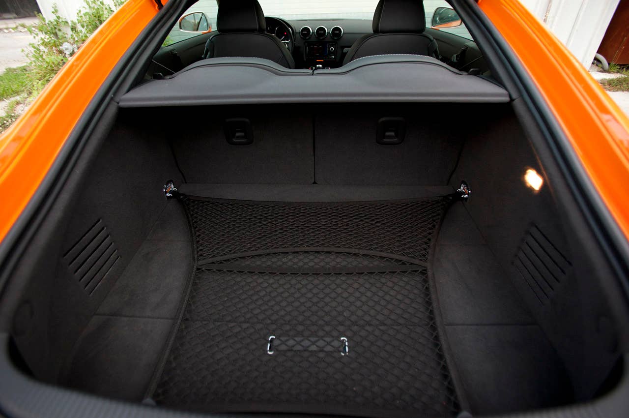 2012 Audi TTS rear cargo area