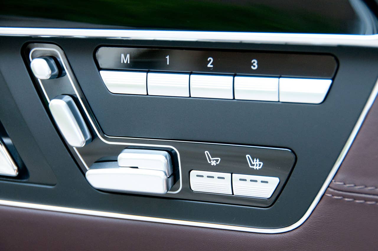2012 Mercedes-Benz S63 AMG seat controls