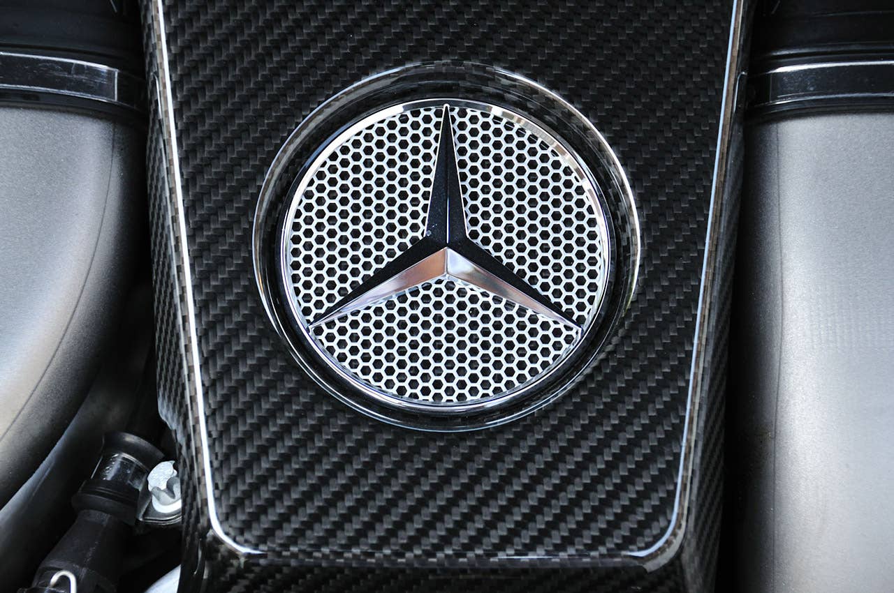 2012 Mercedes-Benz S63 AMG engine detail