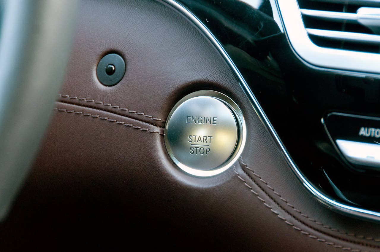 2012 Mercedes-Benz S63 AMG start button