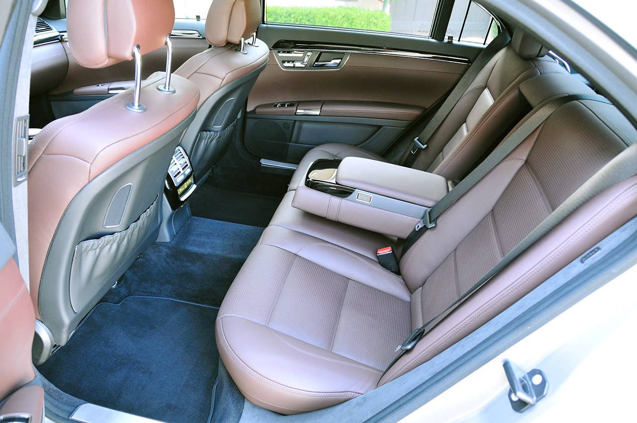 2012 Mercedes-Benz S63 AMG rear seats