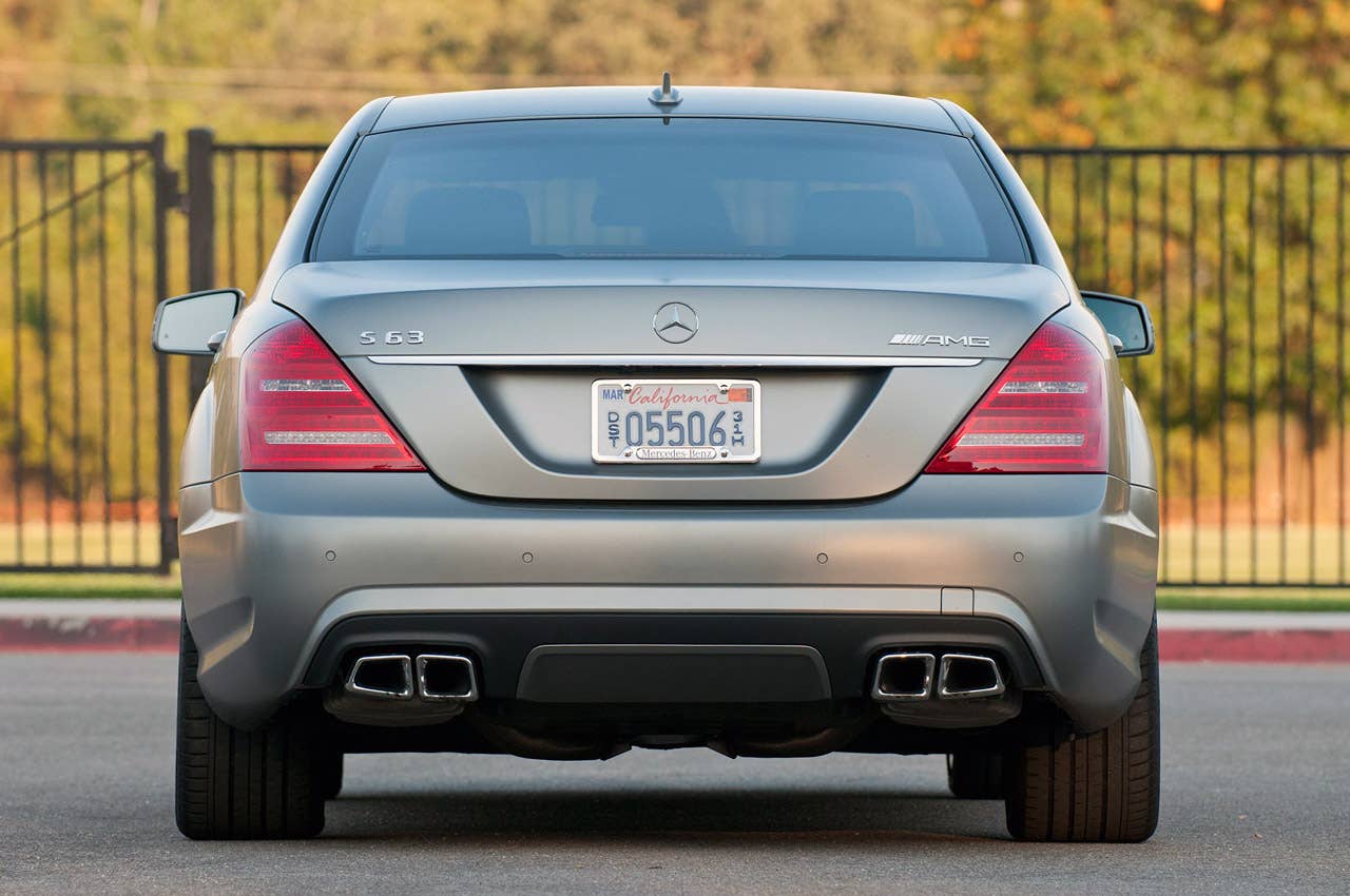 2012 Mercedes-Benz S63 AMG rear view