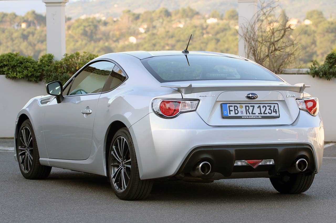 2013 Subaru BRZ rear 3/4 view