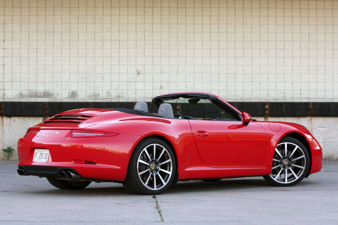 2012 Porsche 911 Carrera Cabriolet rear 3/4