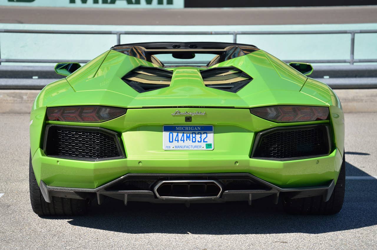 2013 Lamborghini Aventador LP 700-4 Roadster rear view