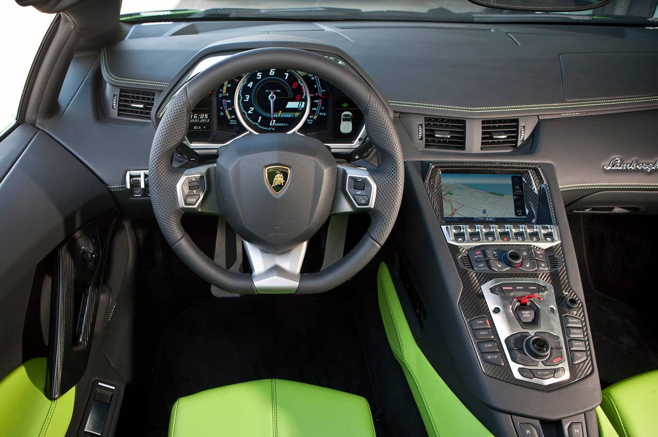 2013 Lamborghini Aventador LP 700-4 Roadster interior