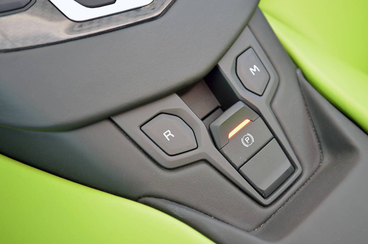 2013 Lamborghini Aventador LP 700-4 Roadster parking brake