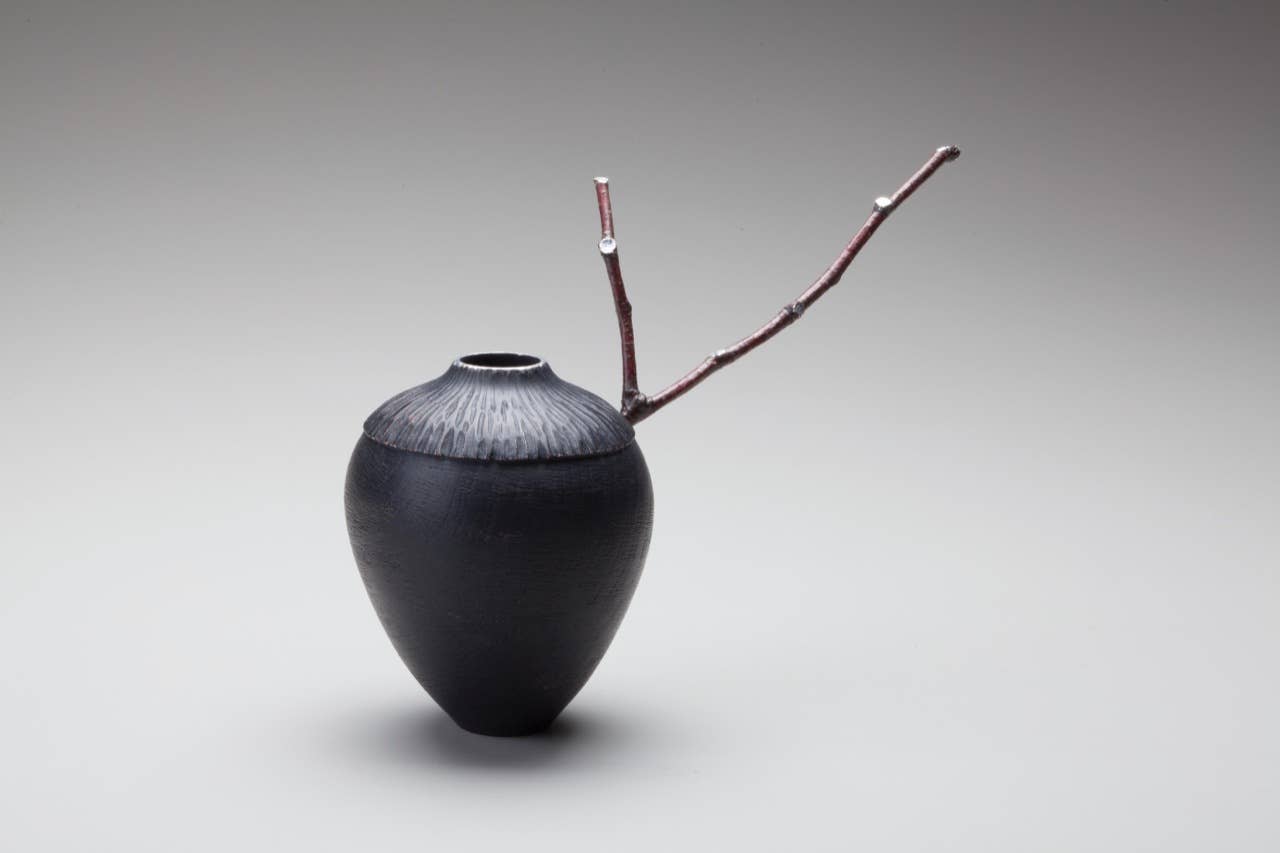 "Sting City at Twilight" wood turning by Kenneth Kiernicki